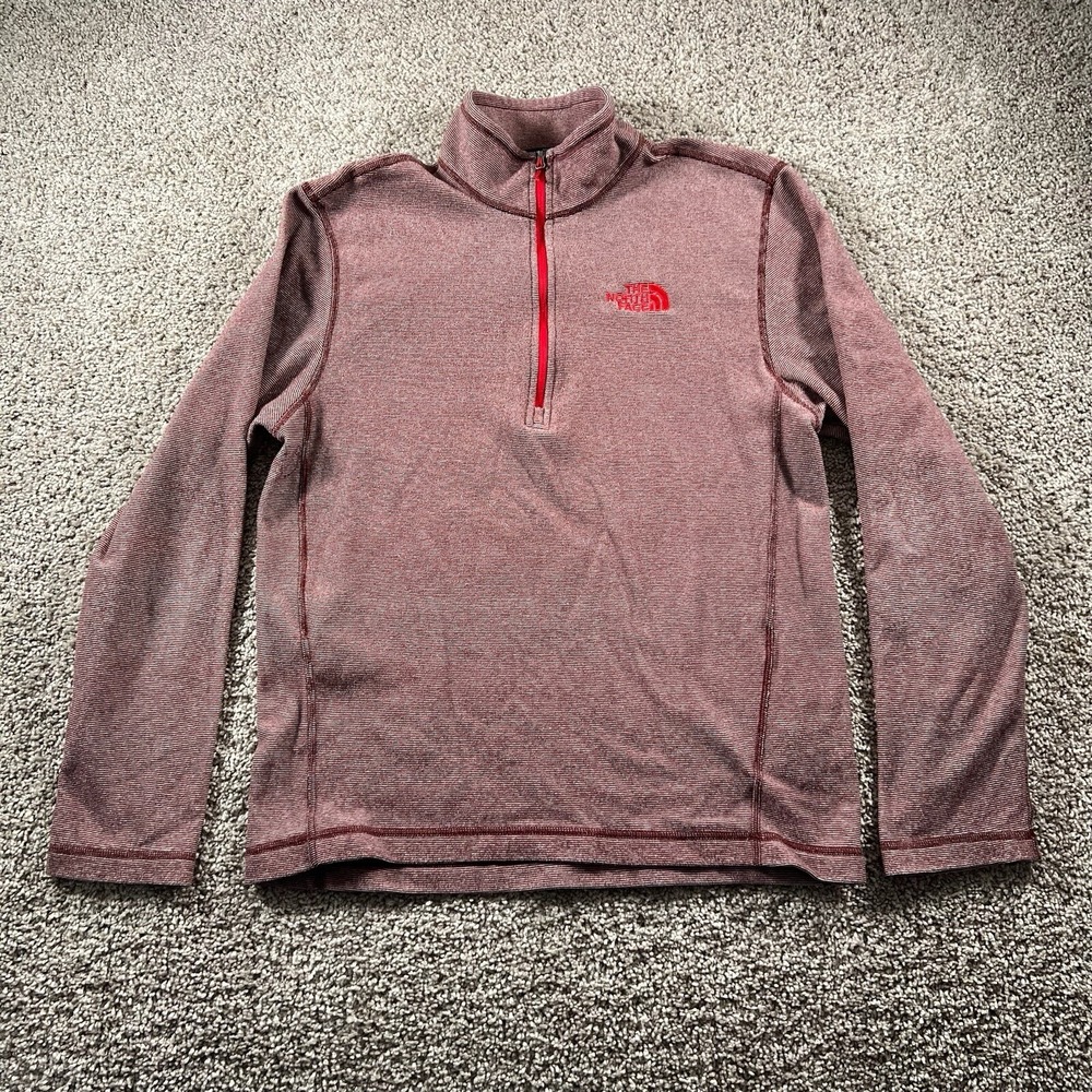 The North Face Sweater Mens Small 1/4 Zip Pullover Sport Stretch Preppy‎ Hiking